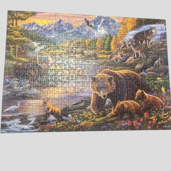 Ravensburger 2 In 1 "At The Birdbath" & "Wilderness" Jigsaw Puzzle 500 Pieces - Picture 4 of 8
